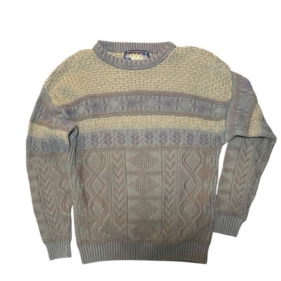 Vintage 90s Chaps Ralph Lauren Sweater Men’s XL | Made in USA 100% Cotton Heavy - Picture 5 of 5